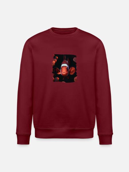 Clownfish Clownfische Clownfisch - Stanley/Stella Unisex Bio-Sweatshirt ROLLER - Weiß