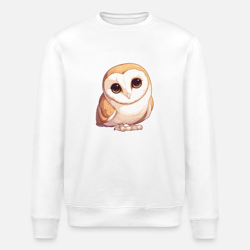 Effraie des clochers Schleiereulen Schleiereule - Sweat bio ROLLER Stanley/Stella Unisexe - blanc