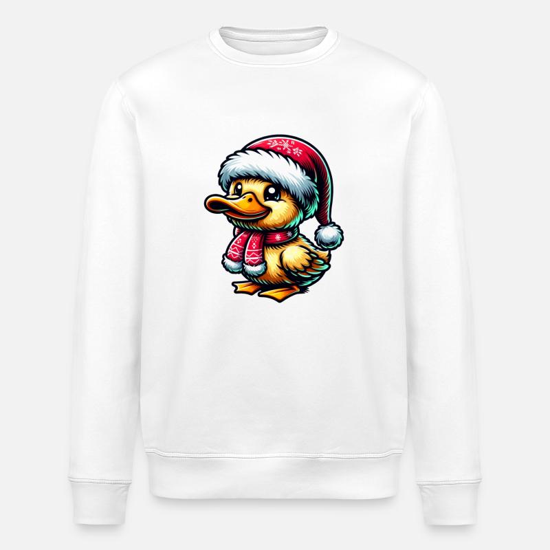 Noël Canard Sucré - Sweat bio ROLLER Stanley/Stella Unisexe - blanc