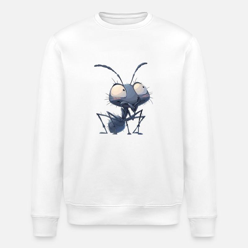 Ant Ameisen Ameise - Stanley/Stella Unisex Bio-Sweatshirt ROLLER - Weiß