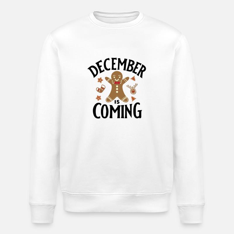 Décembre arrive - Sweat bio ROLLER Stanley/Stella Unisexe - blanc