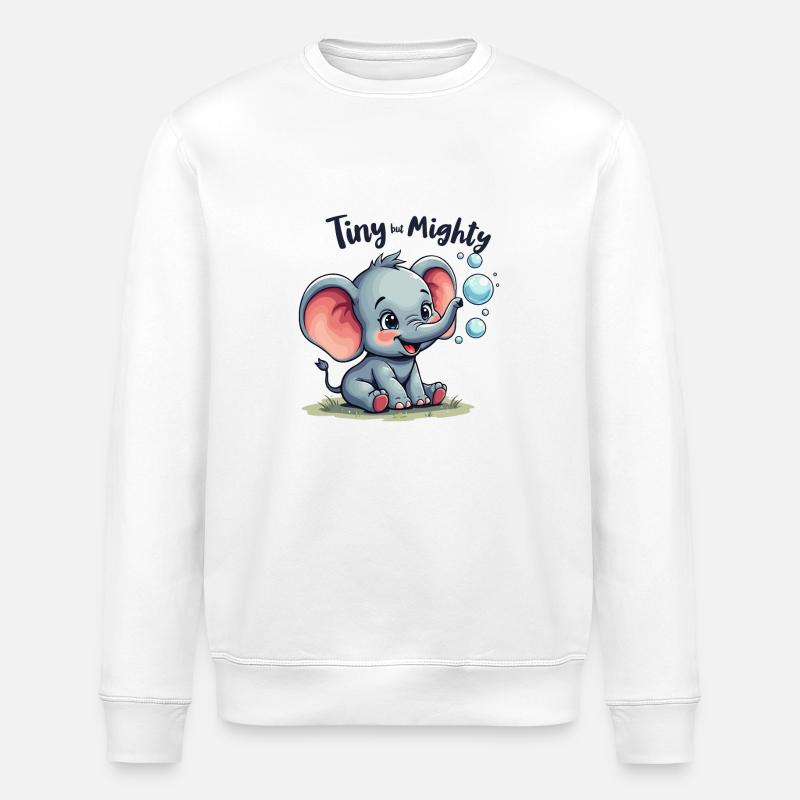 ELEFANT - Stanley/Stella Unisex Bio-Sweatshirt ROLLER - Weiß