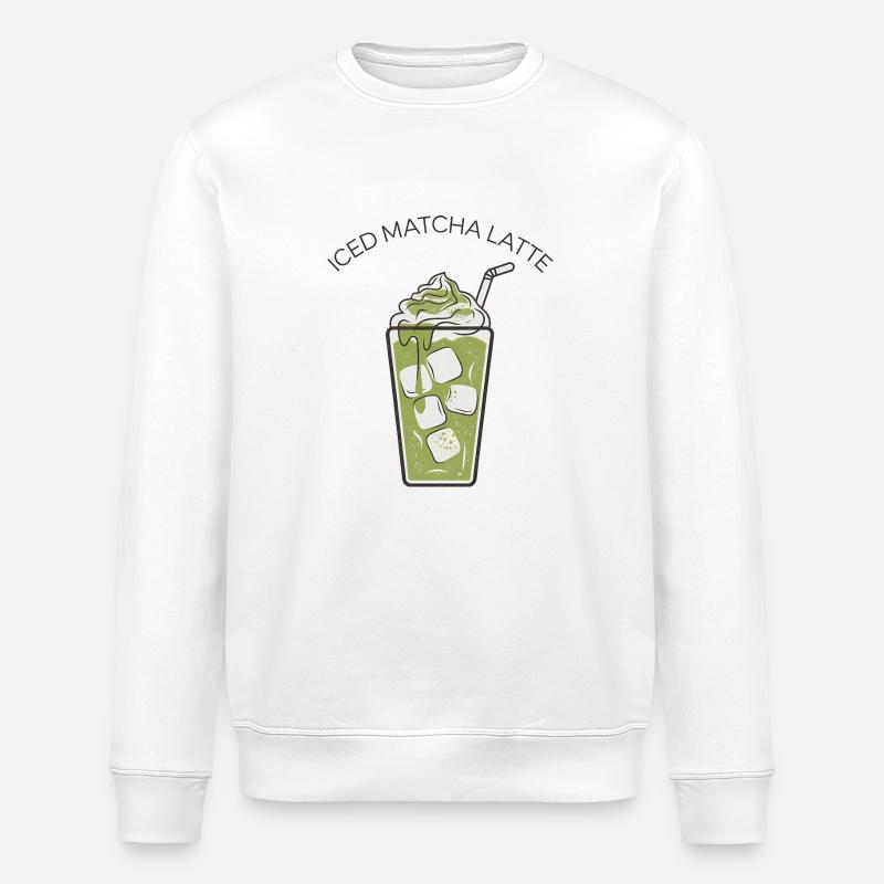 Iced Matcha Latte 2 - Stanley/Stella Unisex Bio-Sweatshirt ROLLER - Weiß