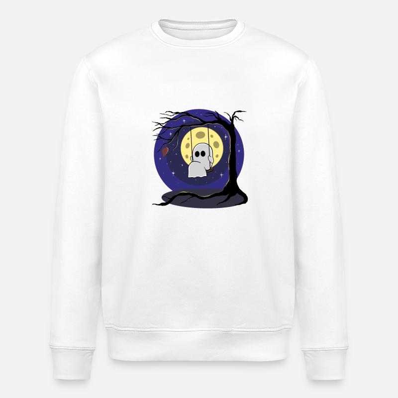 Geisterschaukel - Stanley/Stella Unisex Bio-Sweatshirt ROLLER - Weiß