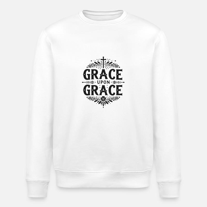 Grâce sur grâce - Sweat bio ROLLER Stanley/Stella Unisexe - blanc