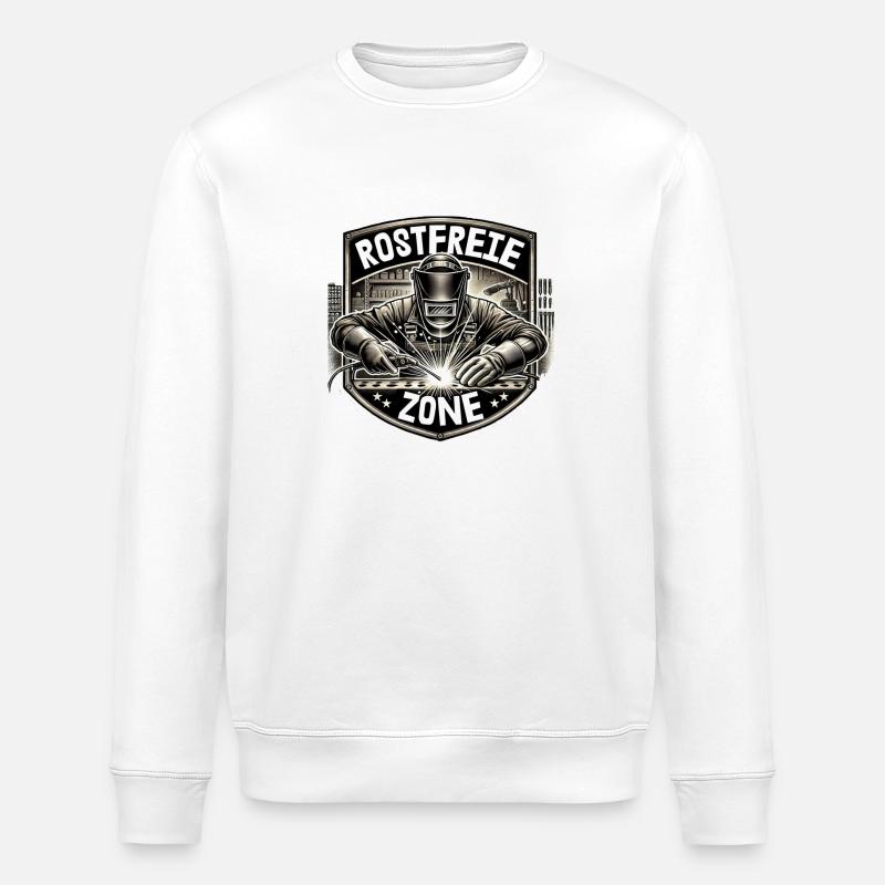 Rostfreie Zone - Stanley/Stella Unisex Bio-Sweatshirt ROLLER - Weiß