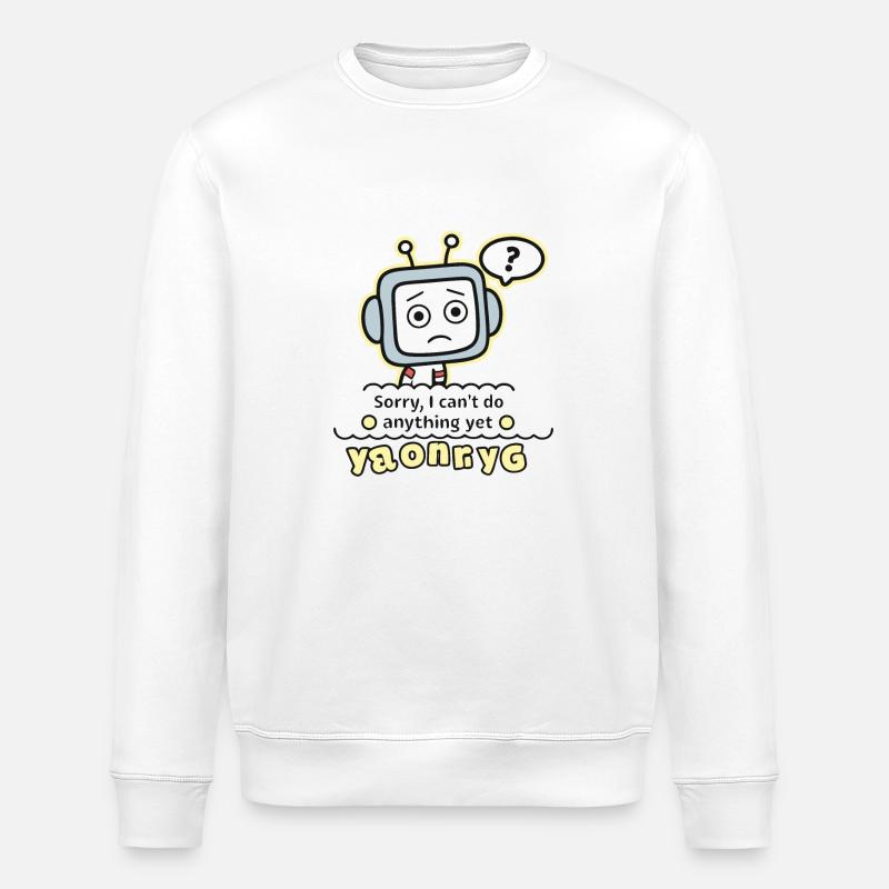 TUT MIR LEID - Stanley/Stella Unisex Bio-Sweatshirt ROLLER - Weiß