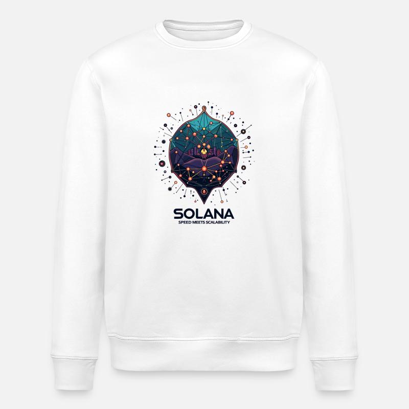 GESCHWINDIGKEIT - Stanley/Stella Unisex Bio-Sweatshirt ROLLER - Weiß