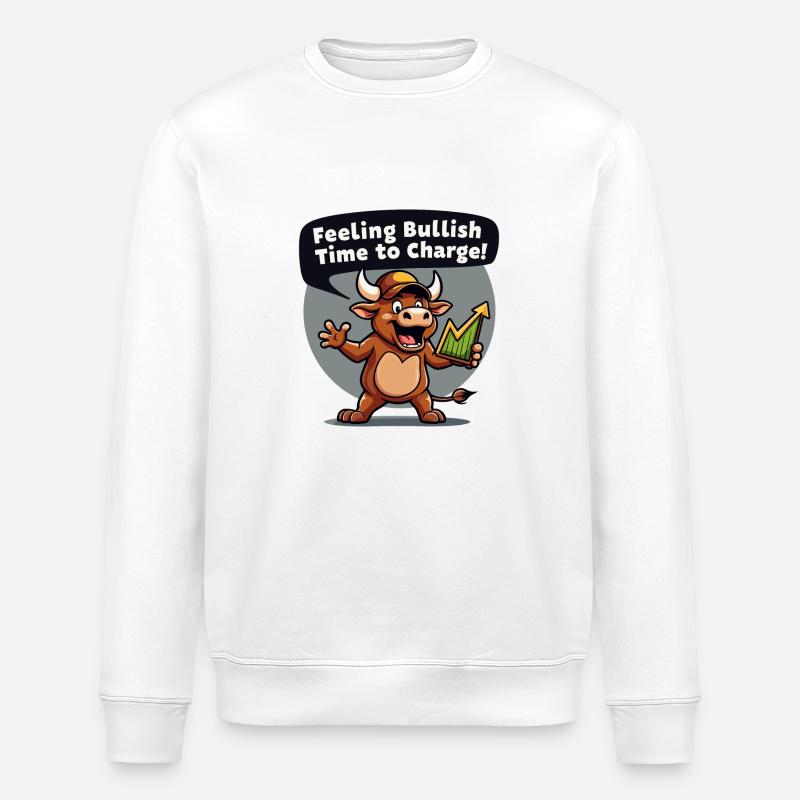 ENERGIE NACH OBEN - Stanley/Stella Unisex Bio-Sweatshirt ROLLER - Weiß