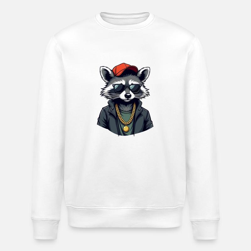 RATON-LAVEUR - Sweat bio ROLLER Stanley/Stella Unisexe - blanc