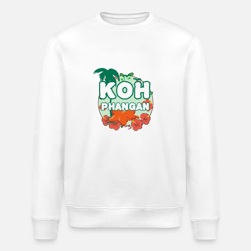 K8h Pha-ngan Island - Stanley/Stella ROLLER Unisex Organic Sweatshirt - white