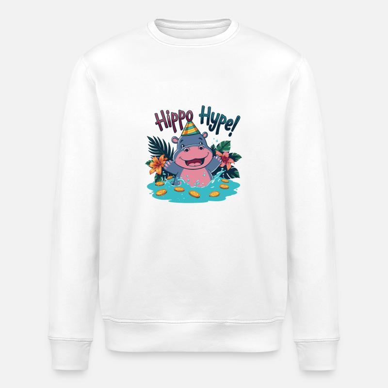 YAY - Stanley/Stella Unisex Bio-Sweatshirt ROLLER - Weiß