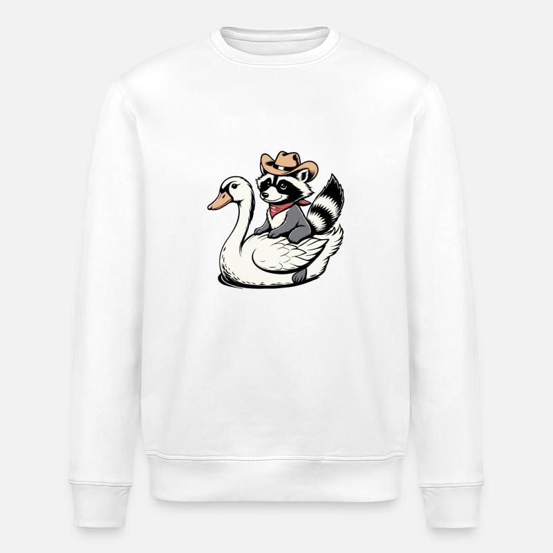COW-BOY MIGNON - Sweat bio ROLLER Stanley/Stella Unisexe - blanc