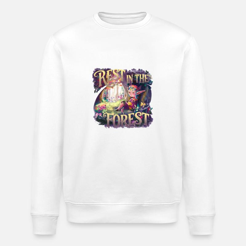 RAST IM WALD - Stanley/Stella Unisex Bio-Sweatshirt ROLLER - Weiß