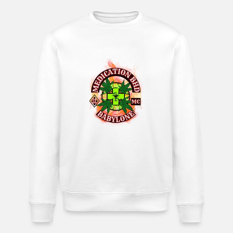 MEDIKAMENTEN-BRUDERSCHAFT - Stanley/Stella Unisex Bio-Sweatshirt ROLLER - Weiß