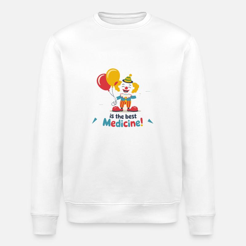CLOWNS - Sweat bio ROLLER Stanley/Stella Unisexe - blanc