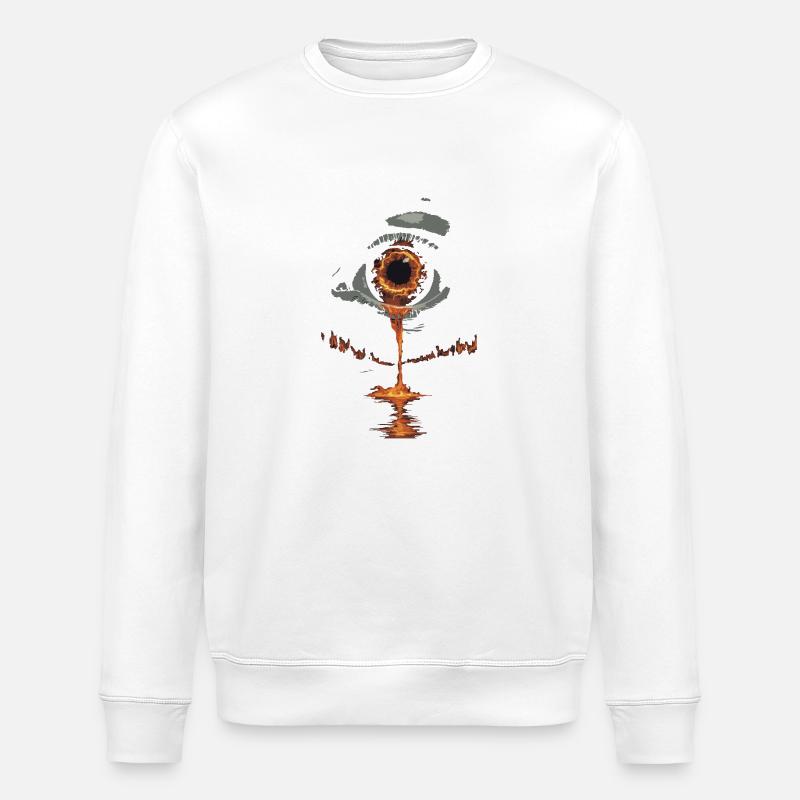 LARMES À CHAUD - Sweat bio ROLLER Stanley/Stella Unisexe - blanc