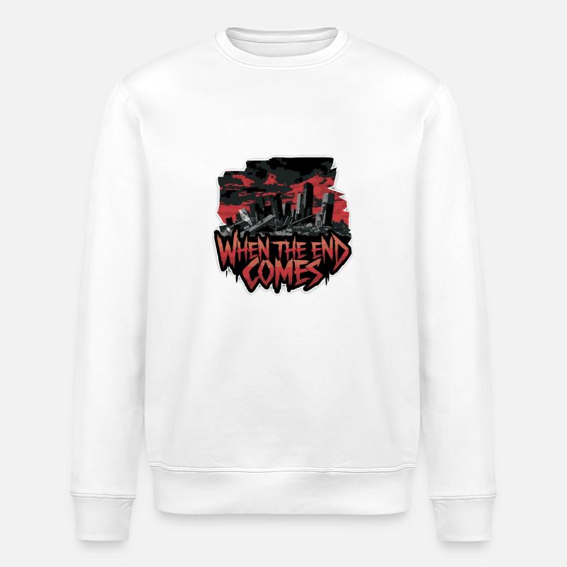 QUAND VIENT LA FIN - Sweat bio ROLLER Stanley/Stella Unisexe - blanc
