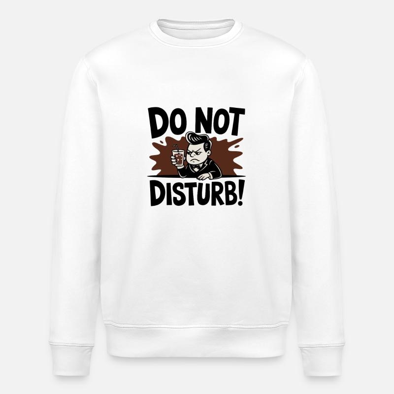 GRUMPY BARTENDERS - Stanley/Stella ROLLER Unisex Organic Sweatshirt - white