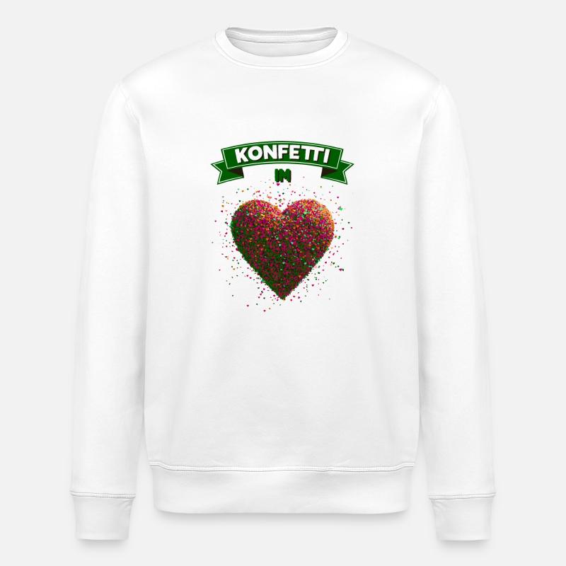 confettis carnaval carnaval design amusant - Sweat bio ROLLER Stanley/Stella Unisexe - blanc