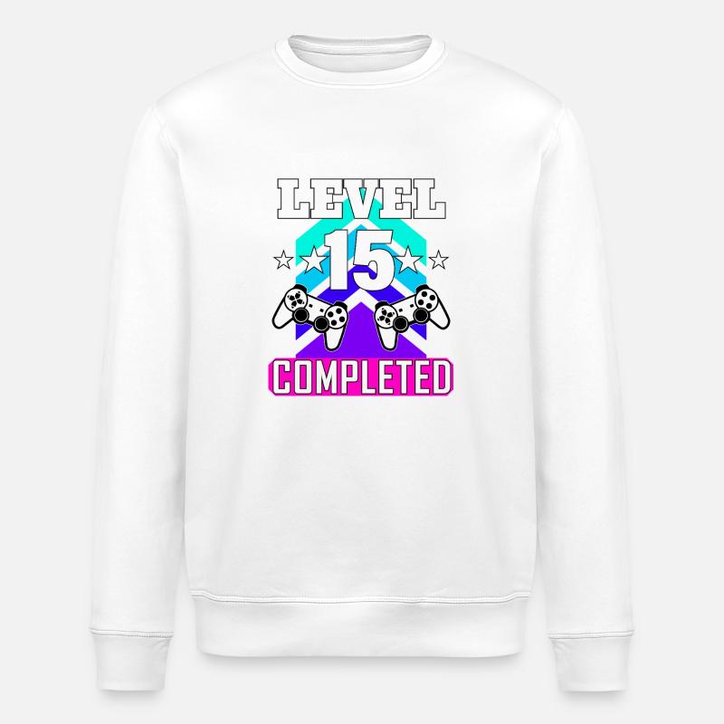 15 Anniversaire - Sweat bio ROLLER Stanley/Stella Unisexe - blanc
