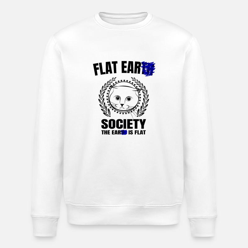 ears is flat2 Zeichenfläche 1 - Stanley/Stella Unisex Bio-Sweatshirt ROLLER - Weiß