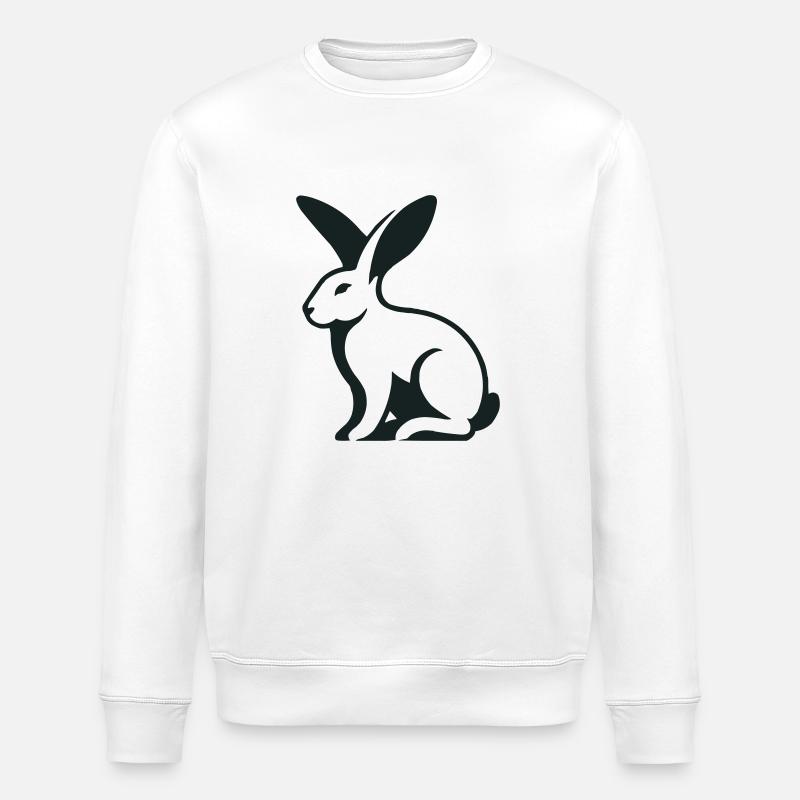 Rabbit Rabbit - Stanley/Stella ROLLER Unisex Organic Sweatshirt - white