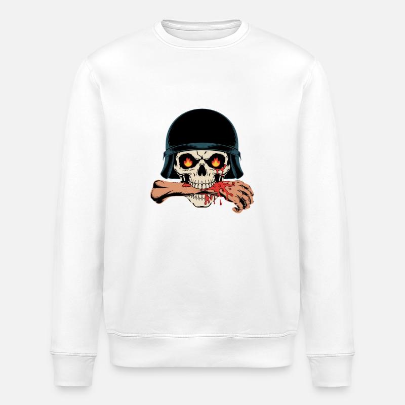 CRÂNE - Sweat bio ROLLER Stanley/Stella Unisexe - blanc