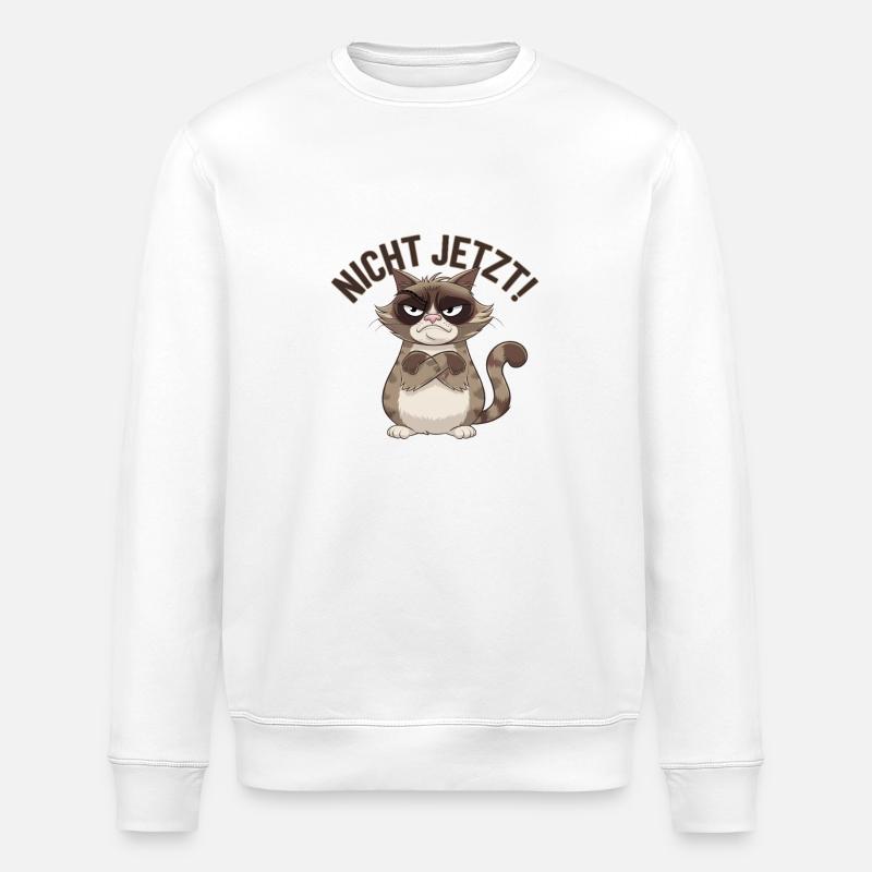 Pas maintenant Illustration - Sweat bio ROLLER Stanley/Stella Unisexe - blanc