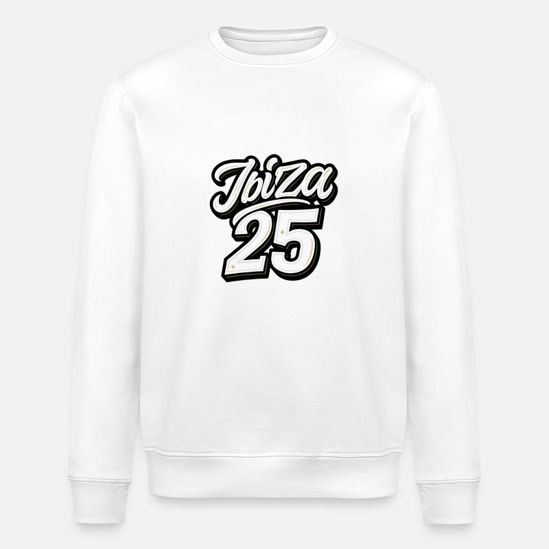 Ibiza 2025 Trikot - Stanley/Stella Unisex Bio-Sweatshirt ROLLER - Weiß