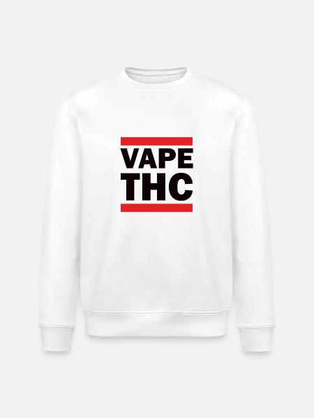Vape THC - Stanley/Stella ROLLER Unisex Organic Sweatshirt - white