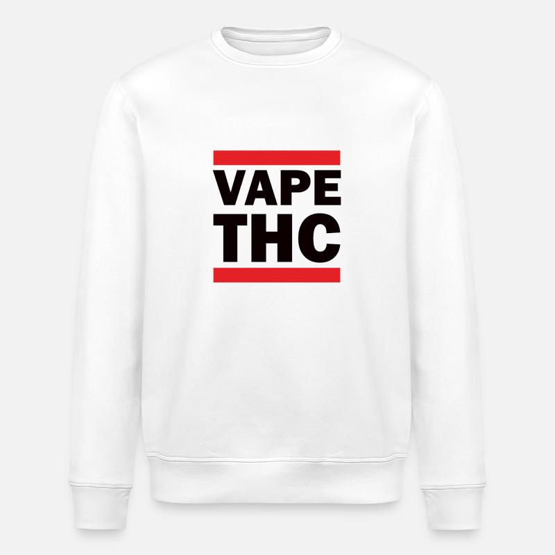Vape THC - Stanley/Stella Unisex Bio-Sweatshirt ROLLER - Weiß