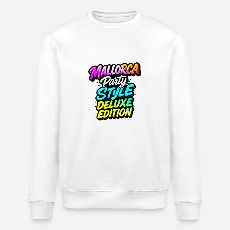 Mallorca Party Style - Stanley/Stella Unisex Bio-Sweatshirt ROLLER - Weiß