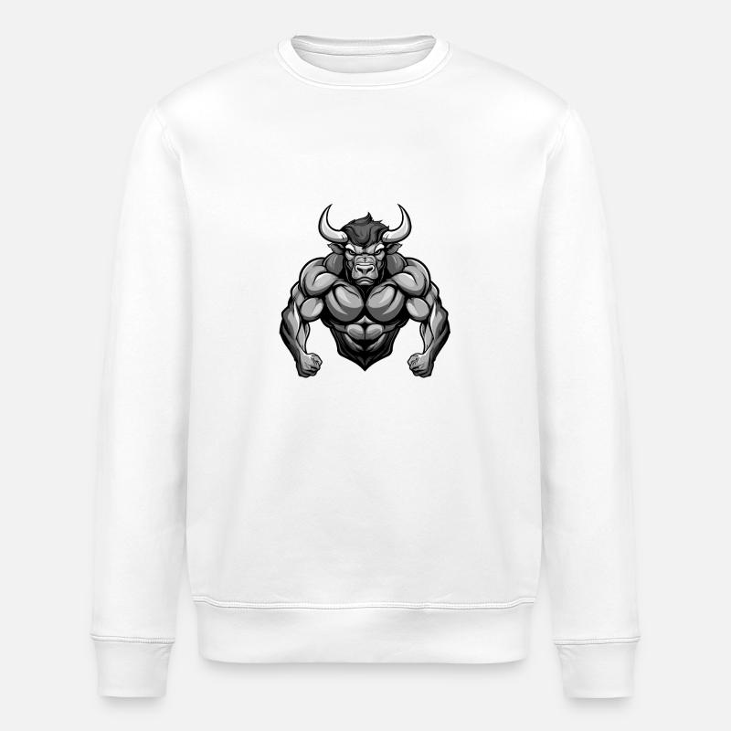 Muscles du Taureau Taureau - Sweat bio ROLLER Stanley/Stella Unisexe - blanc