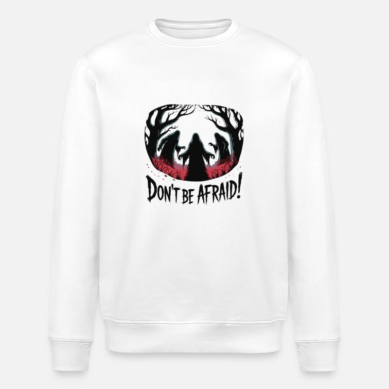 HAB KEINE ANGST - Stanley/Stella Unisex Bio-Sweatshirt ROLLER - Weiß