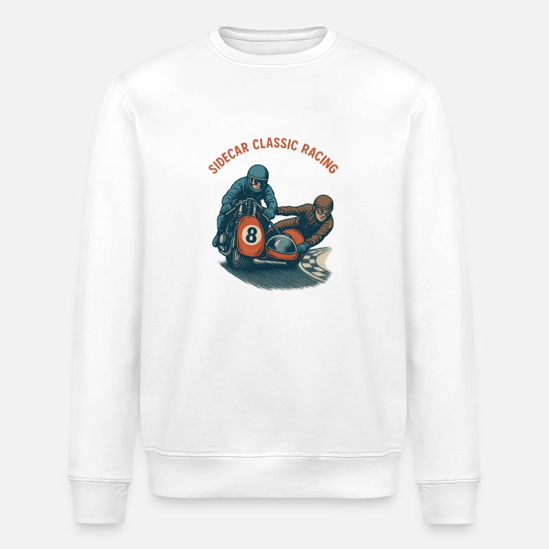 Sidecar Classic Racing - Stanley/Stella ROLLER Unisex Organic Sweatshirt - white