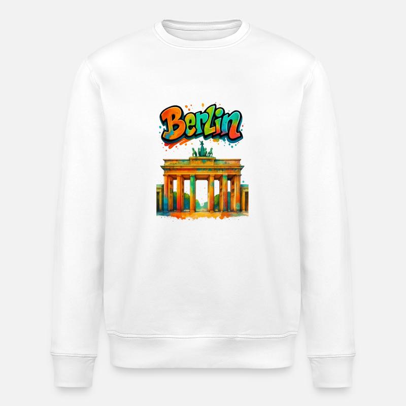 Berlin - Sweat bio ROLLER Stanley/Stella Unisexe - blanc