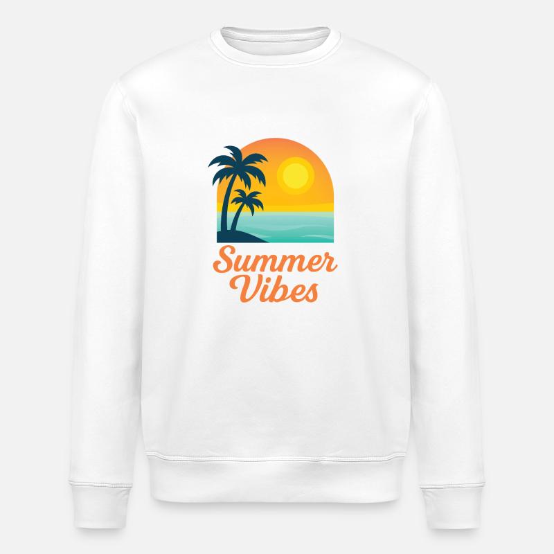 Sommer-Vibes - Stanley/Stella Unisex Bio-Sweatshirt ROLLER - Weiß