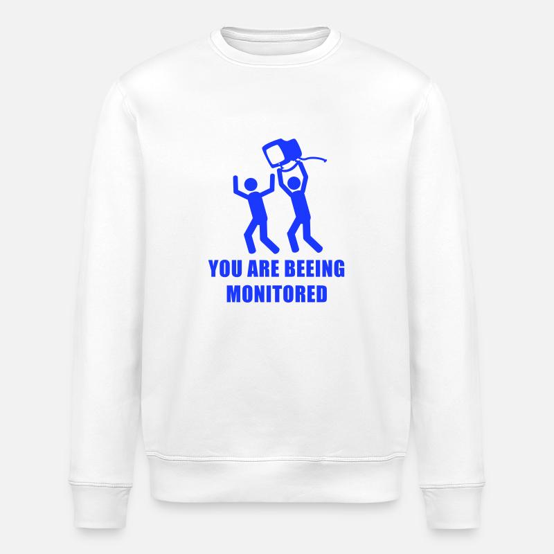 Monitored - Stanley/Stella Unisex Bio-Sweatshirt ROLLER - Weiß