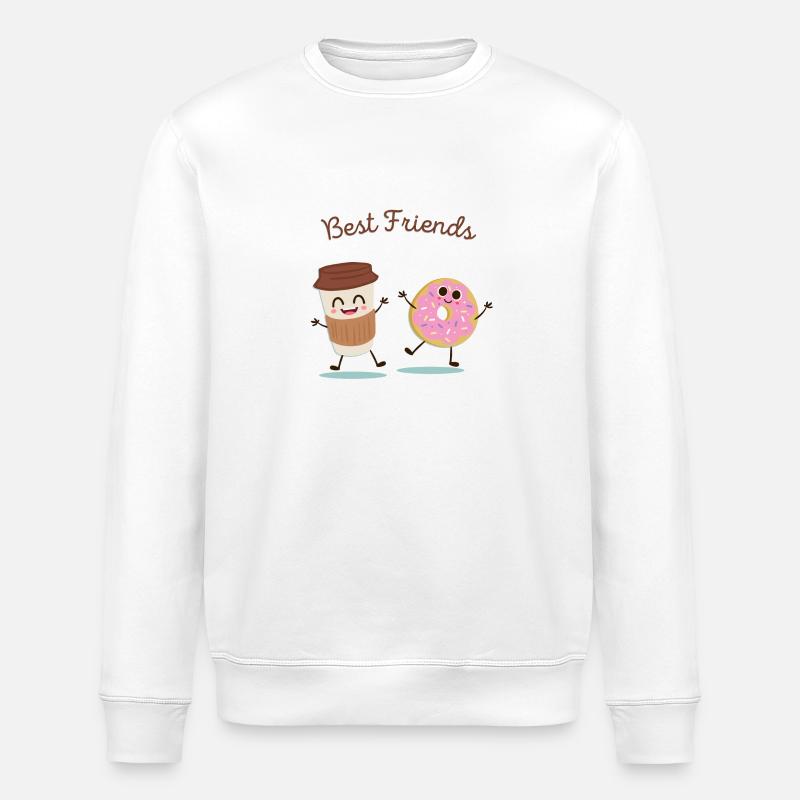 Beste Freunde - Stanley/Stella Unisex Bio-Sweatshirt ROLLER - Weiß