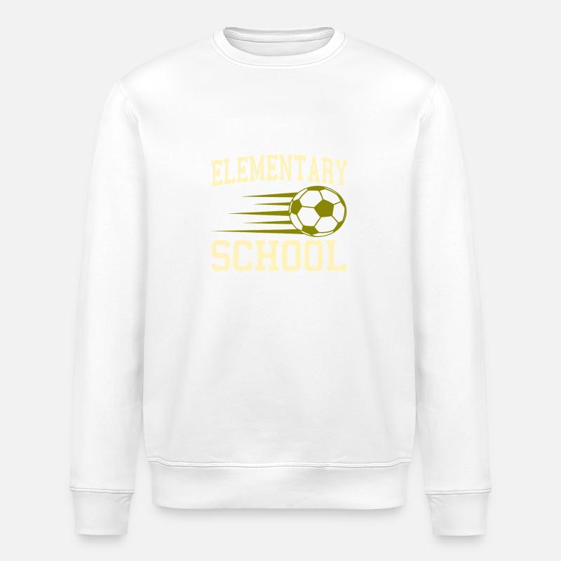 Funny Elementary Completed Soccer Vibe - Stanley/Stella ROLLER Unisex Organic Sweatshirt - white
