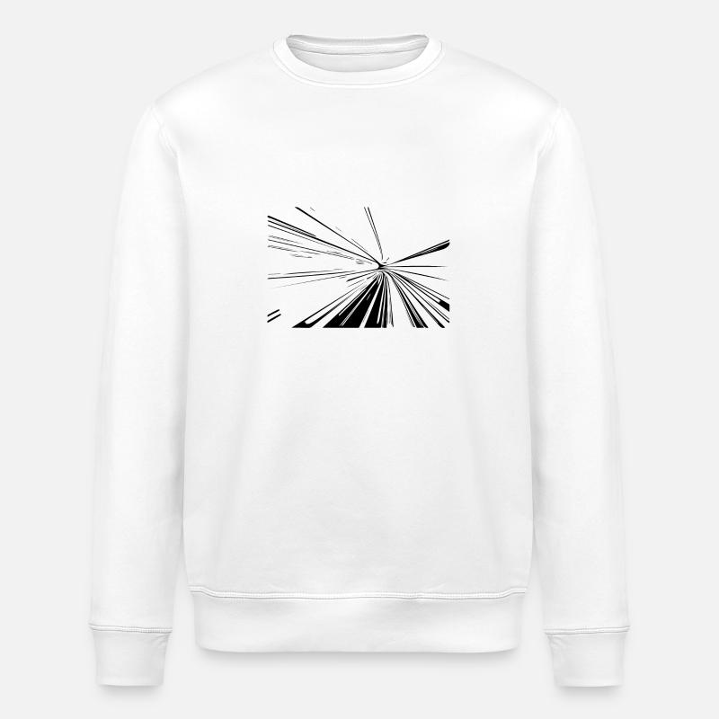 Lignes Vector Splash - Sweat bio ROLLER Stanley/Stella Unisexe - blanc