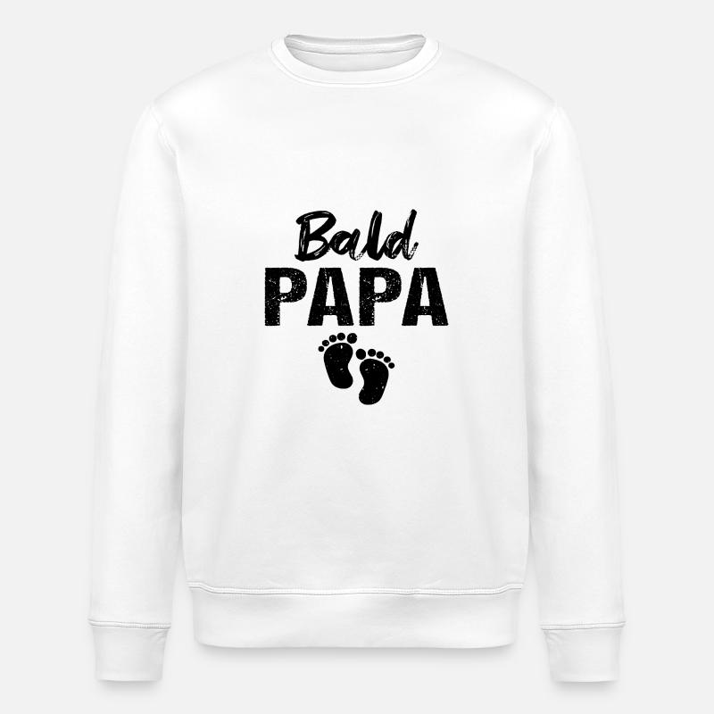 Bald Papa - Stanley/Stella Unisex Bio-Sweatshirt ROLLER - Weiß