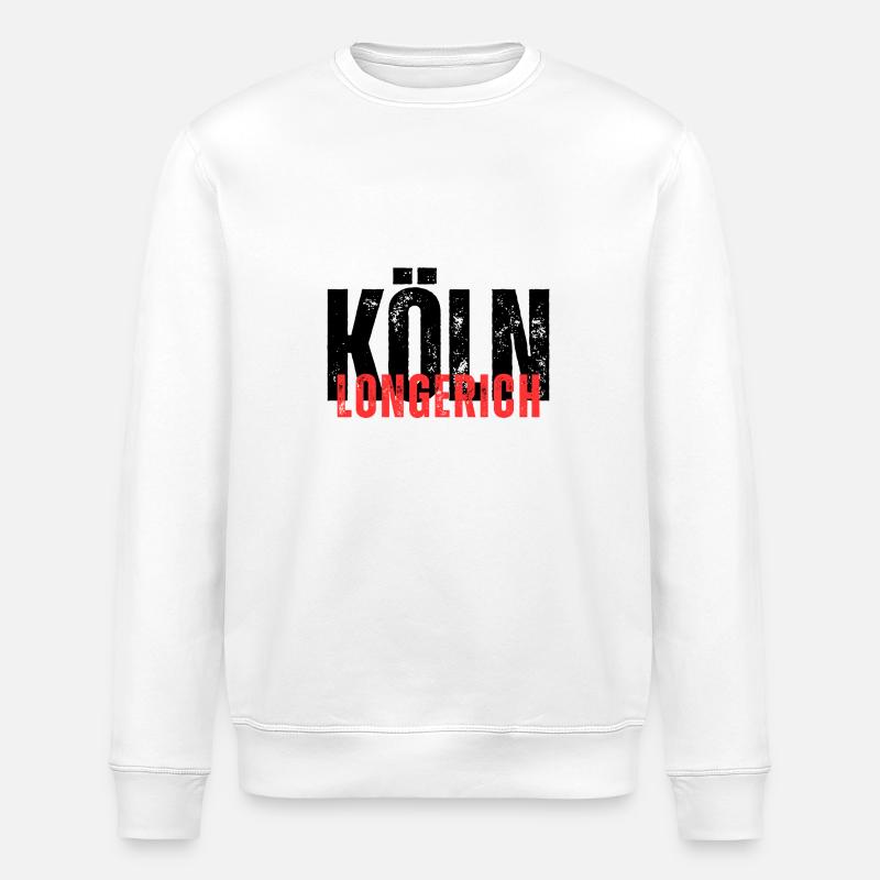 Longerich schwarz rot - Stanley/Stella Unisex Bio-Sweatshirt ROLLER - Weiß