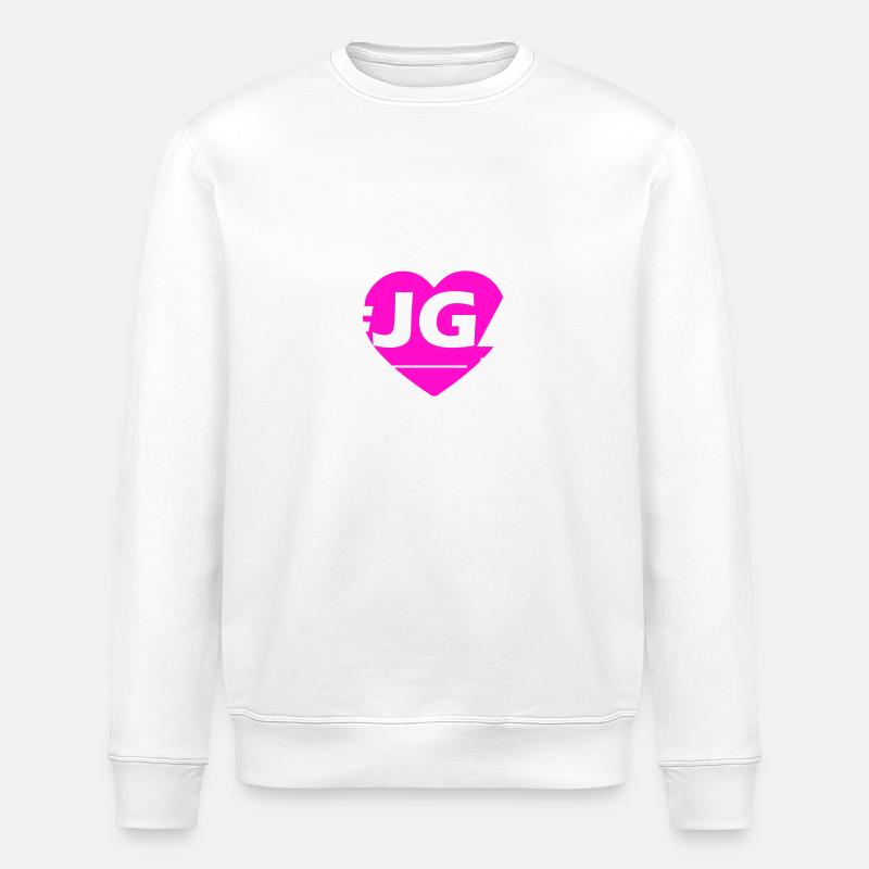 Junggesellinnenabschied 2024 Jga Herz - Stanley/Stella Unisex Bio-Sweatshirt ROLLER - Weiß