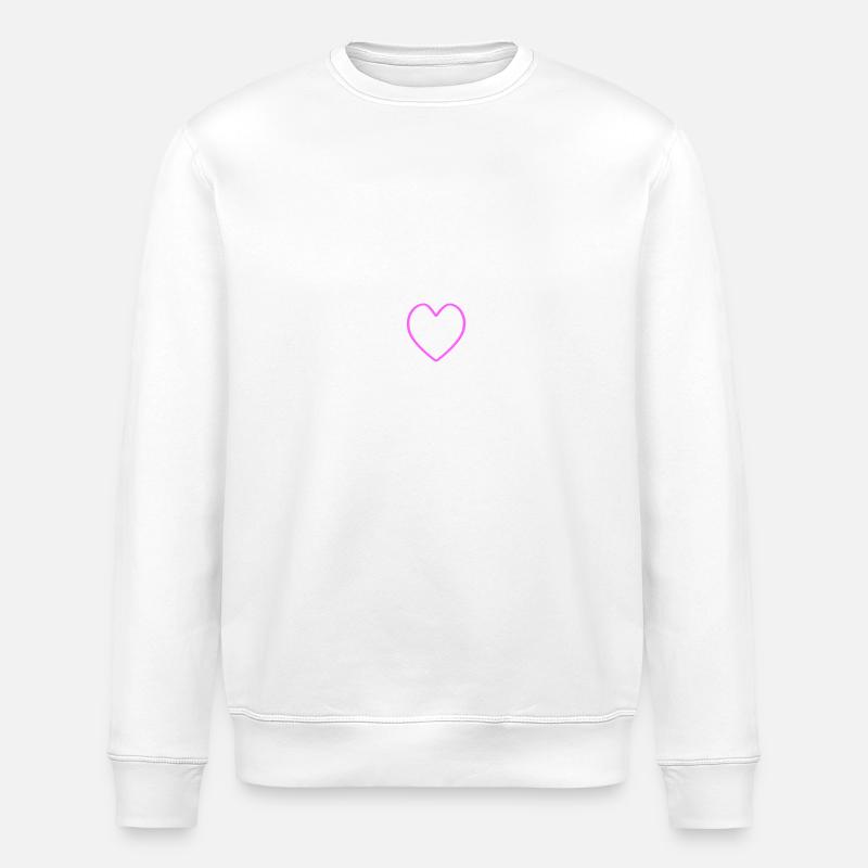 Bride Crew Heart - Stanley/Stella ROLLER Unisex Organic Sweatshirt - white