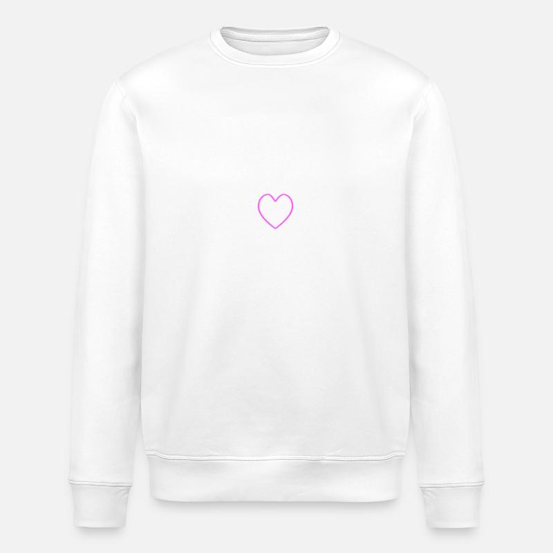 Chess Team Herz - Stanley/Stella Unisex Bio-Sweatshirt ROLLER - Weiß