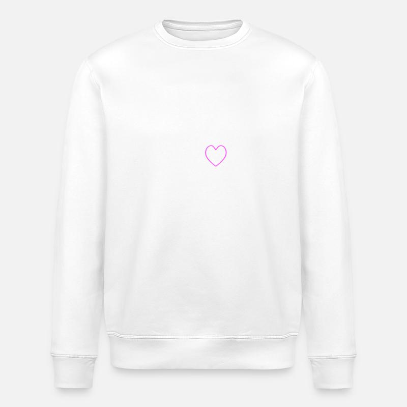 Bachelor Crew Cœur - Sweat bio ROLLER Stanley/Stella Unisexe - blanc