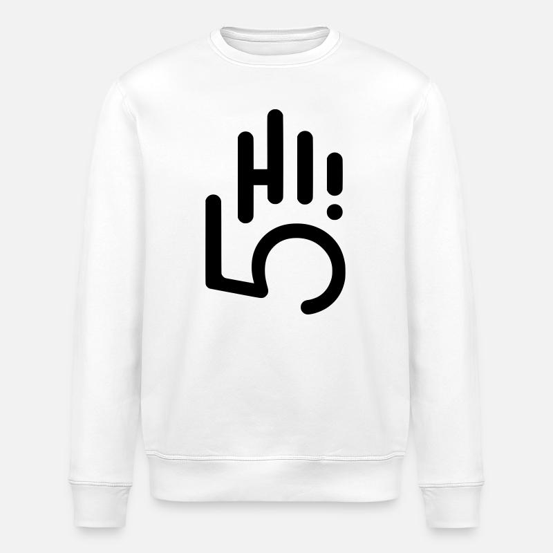 HI5 hi five - Stanley/Stella ROLLER Unisex Organic Sweatshirt - white