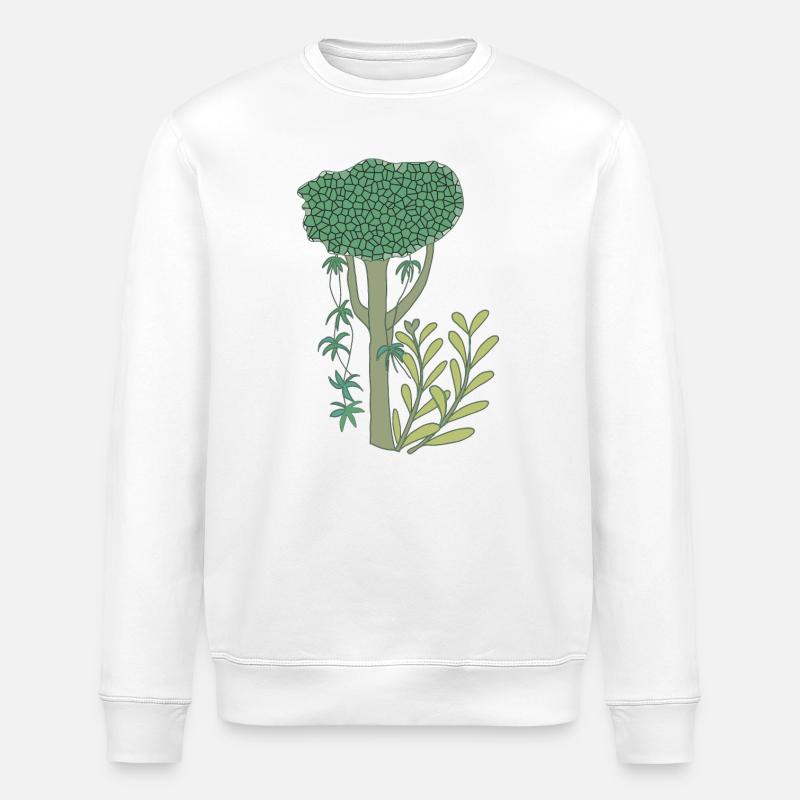 Dschungel - Stanley/Stella Unisex Bio-Sweatshirt ROLLER - Weiß
